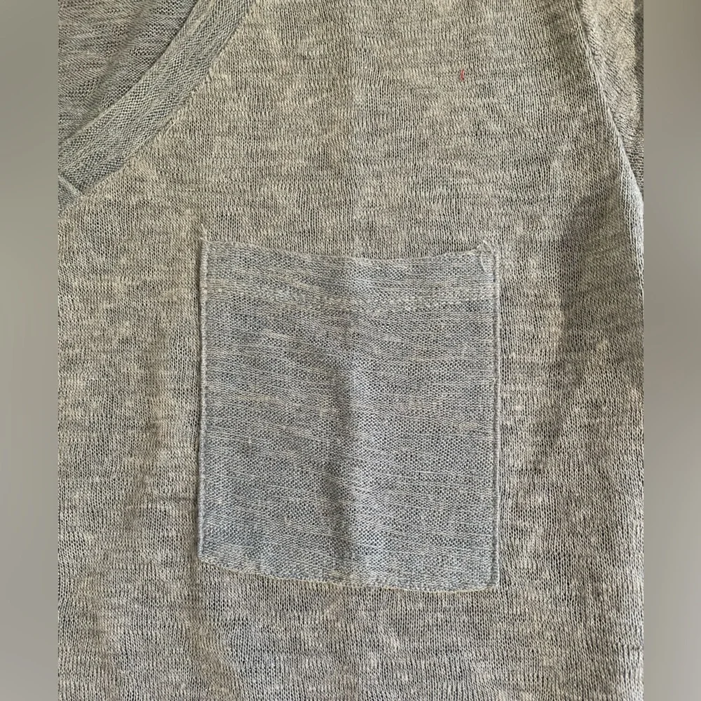 Bobeau short sleeve vneck light sweater top size Large- weathered powder blue - Picture 3 of 5